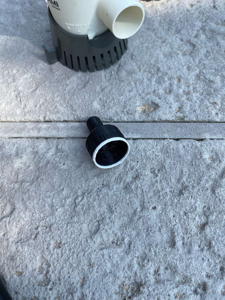 Bilge pump for 1/2' dripline and NPT adapters