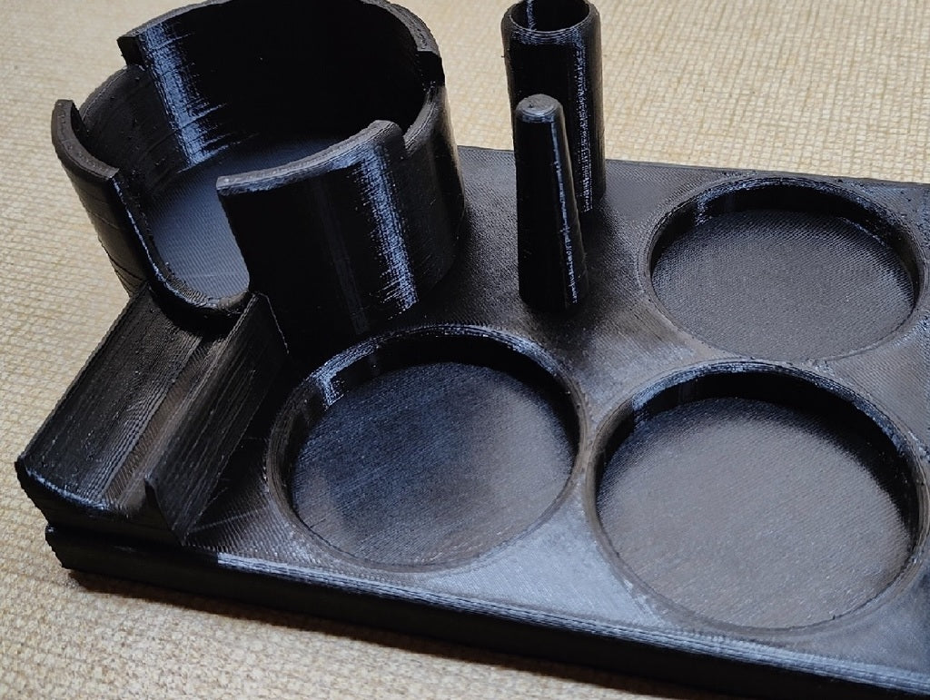 Tamping station for 58 mm portafilter with side ears