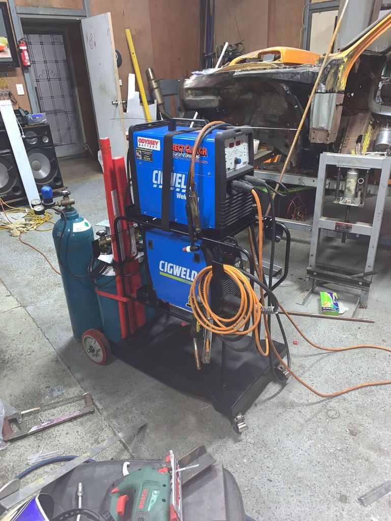 Cable holder for Welding Trolley