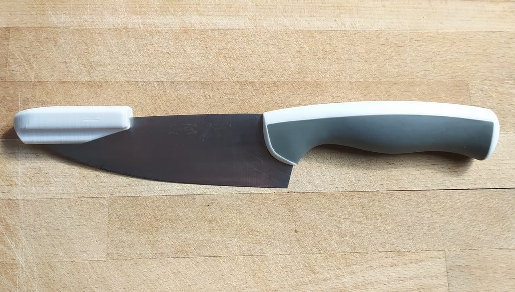 Readable extra handle for knife