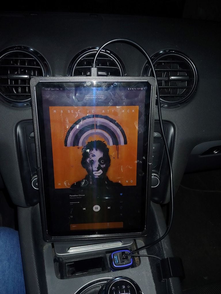 Tablet holder for Audi TT Mk2 (8J) - Compatible with Samsung Galaxy S6