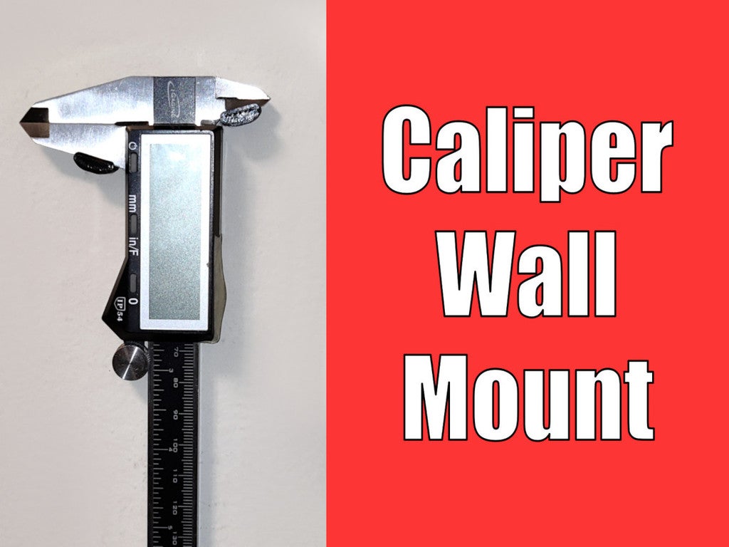 Wall mount for dial and digital calipers