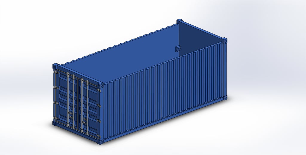 Modular Storage Box in Shipping Container Design