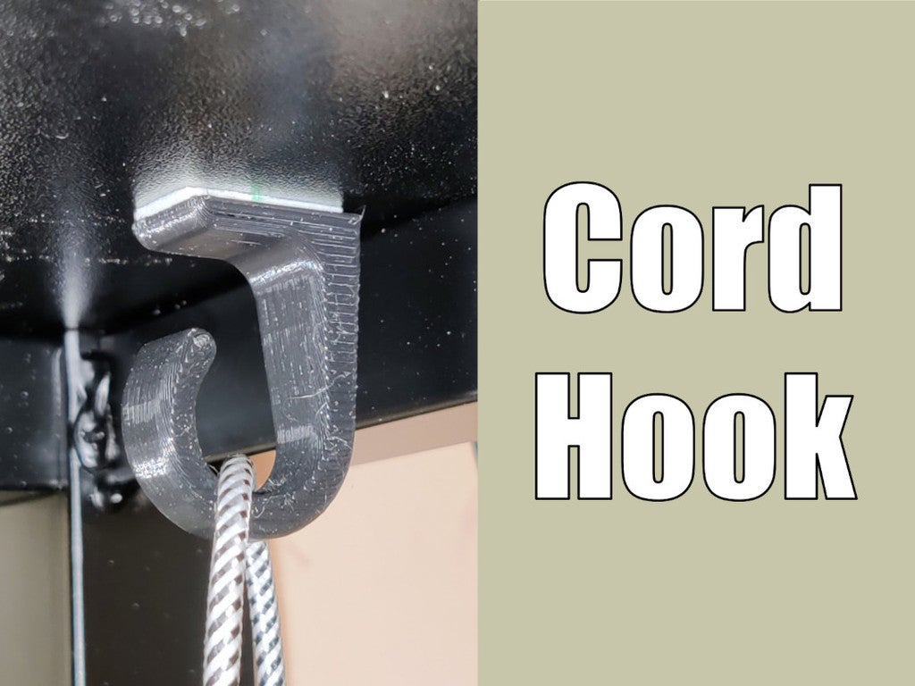 Cable Hook / Utility Hanger - To be mounted on the wall or under the desk
