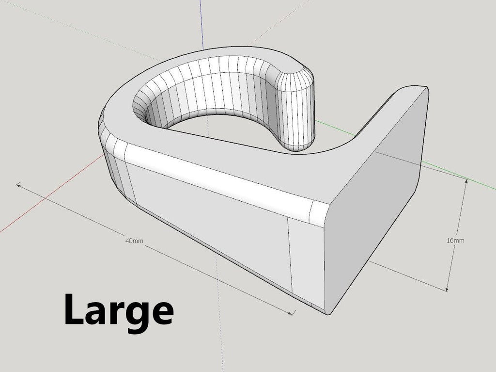 Cable Hook / Utility Hanger - To be mounted on the wall or under the desk
