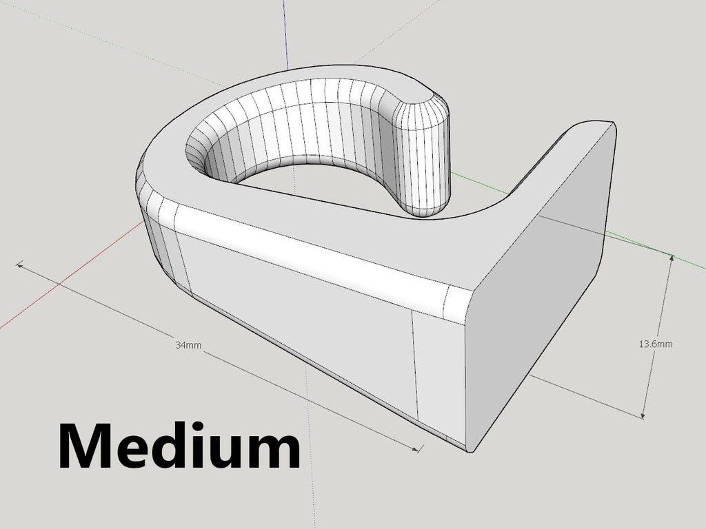 Cable Hook / Utility Hanger - To be mounted on the wall or under the desk