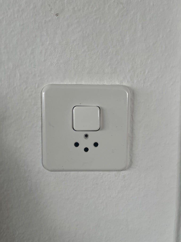 Cover plate for Swiss light switch with Philips Hue remote control holder