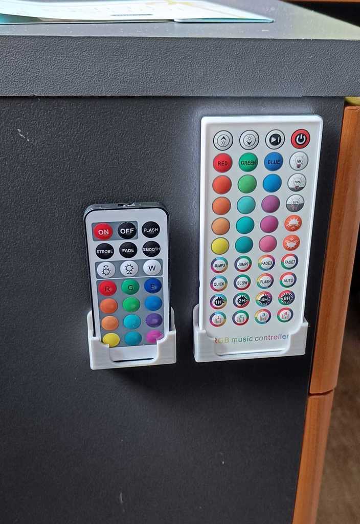 RGB LED Remote Control Holder Remix for 3 x 7 and 4 x 10 Holes