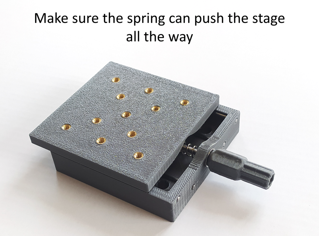 Printed linear stage with high precision