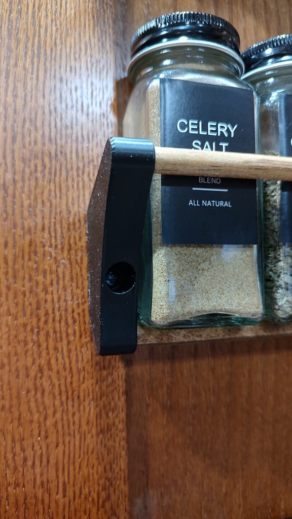 Cabinet mounted spice rack