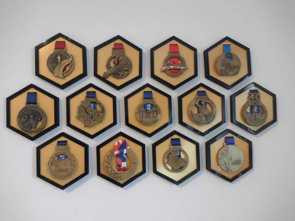 2 Colour Hexagonal Medal Holder Frame