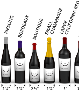 Wall-mounted wine rack with space for bottle and glass