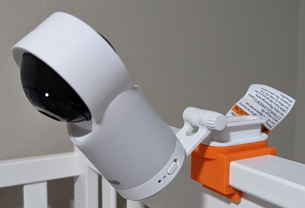 Bracket for Baby Monitor Camera on Cot - No Drilling Required