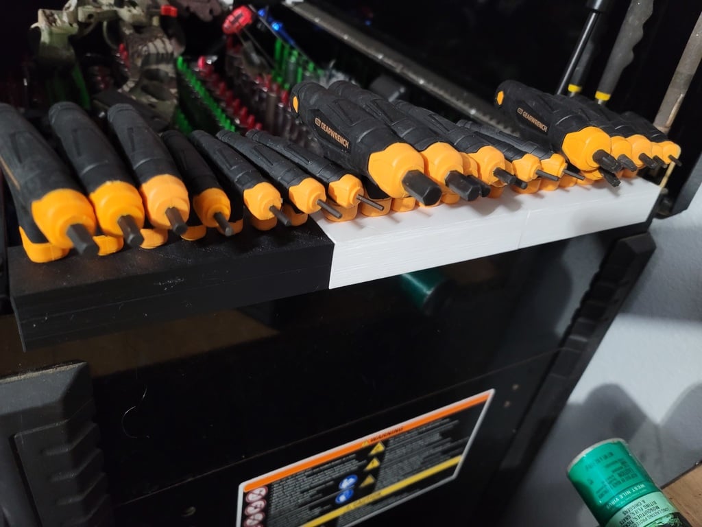 Holder for T-handle Allen keys for Toolbox