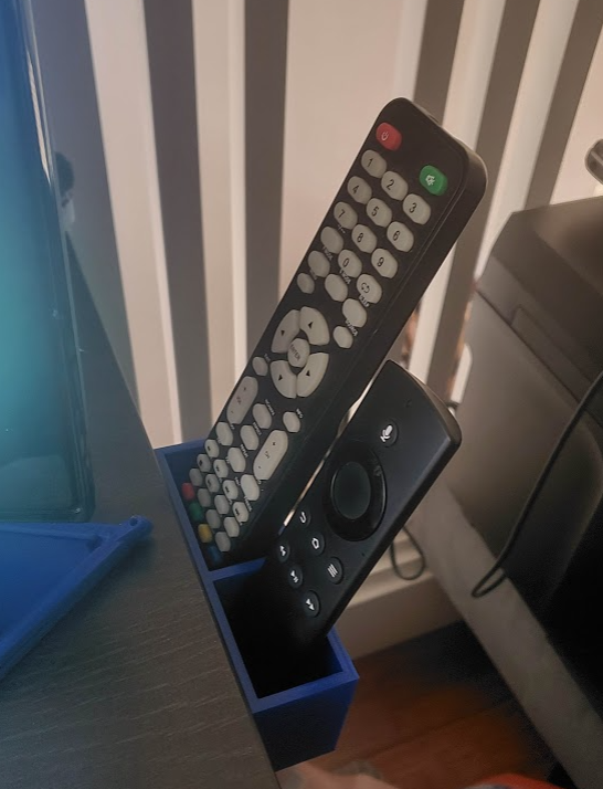 Simple Double Remote Control Holder for Desk