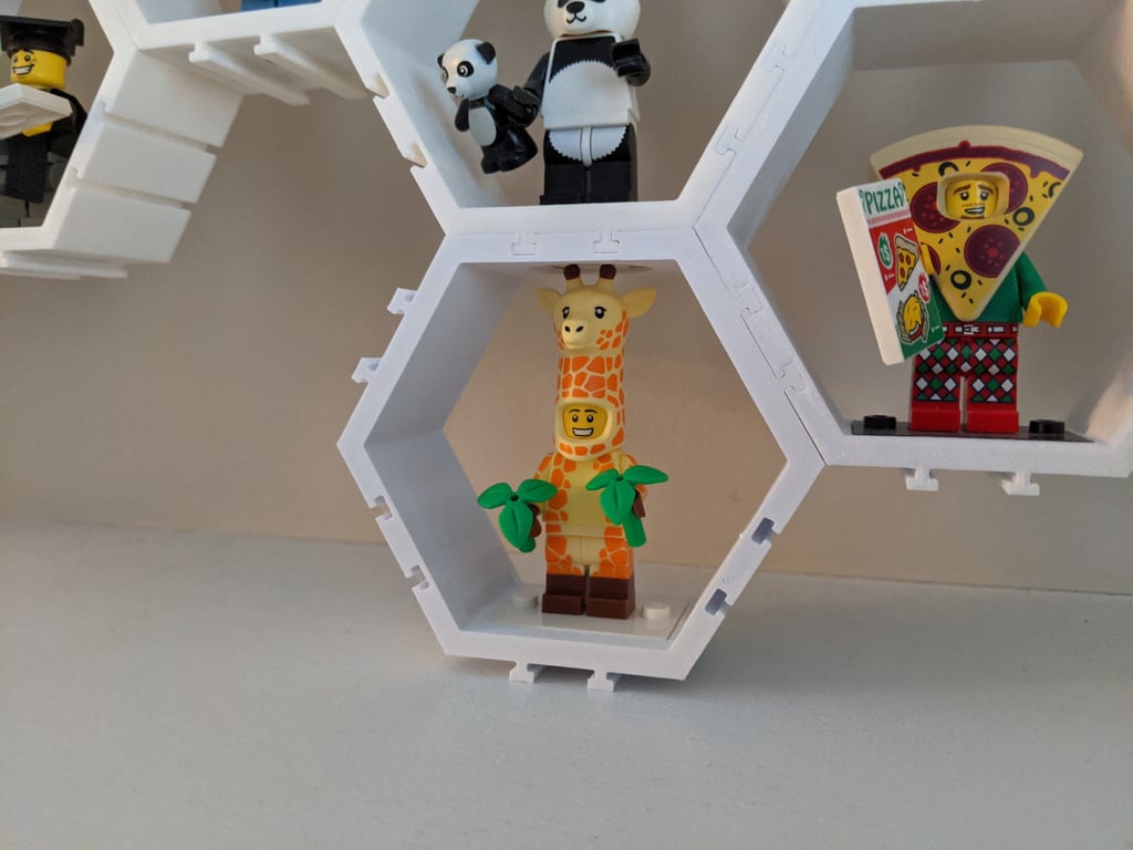 Hexagon Minifigure Display System