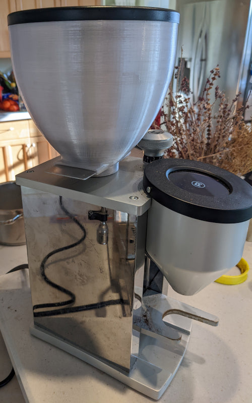 Improved Bean Container for Rocket Faustino Coffee Grinder