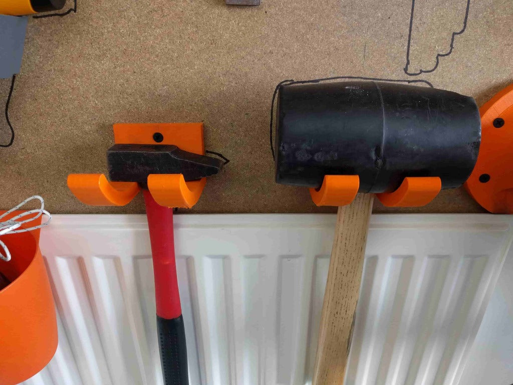Hammer and Mallet Holder for Organised Tool Storage