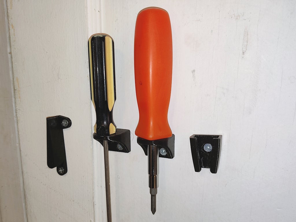 Screwdriver Wall-mounted Holder without Supports