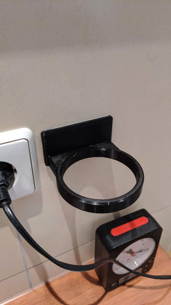 Wall-mounted Hairdryer Holder for Travel Hairdryer – Easy Installation Without Holes