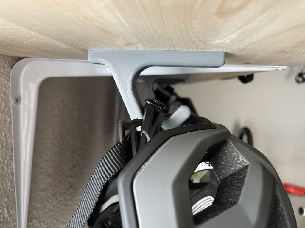 Wall-mounted Bicycle Helmet Holder - Universal Design