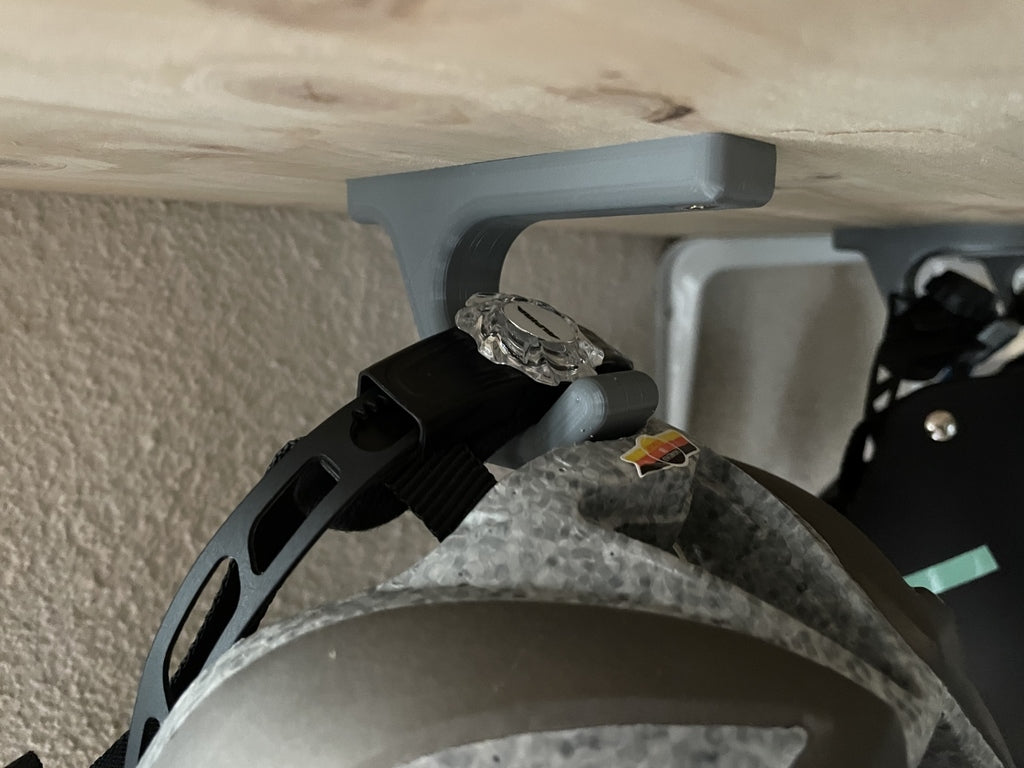 Wall-mounted Bicycle Helmet Holder - Universal Design