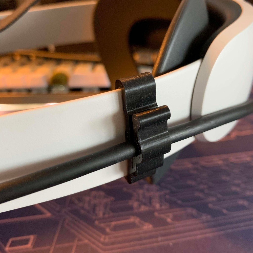 Oculus Quest 2 Link Cable Holder for Elite Headstrap