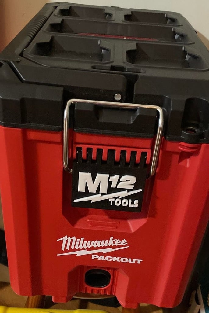 Milwaukee Packout Lock with M12 Logo for Compact Toolbox