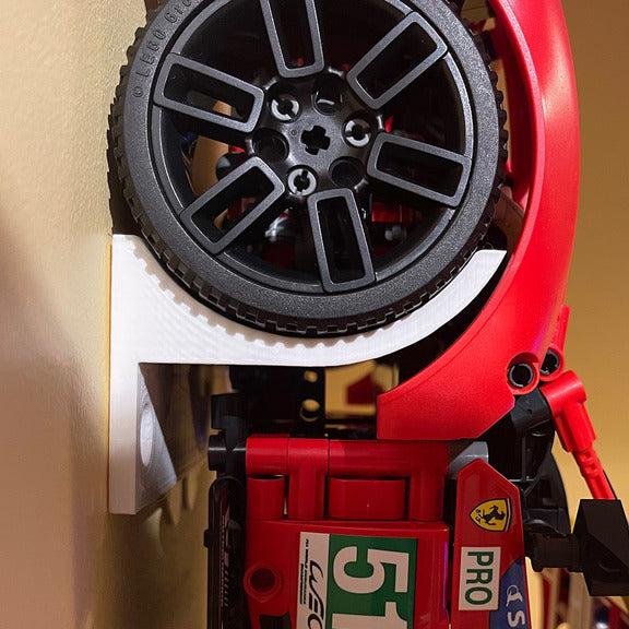 Wall mount for Lego Porsche 911 RSR #42096 & Ferrari 488 GTE #42125