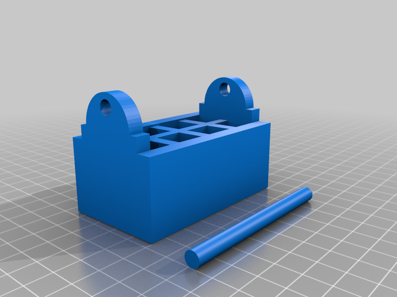 Small Miniature Tool Box for Dollhouse and Nutcracker