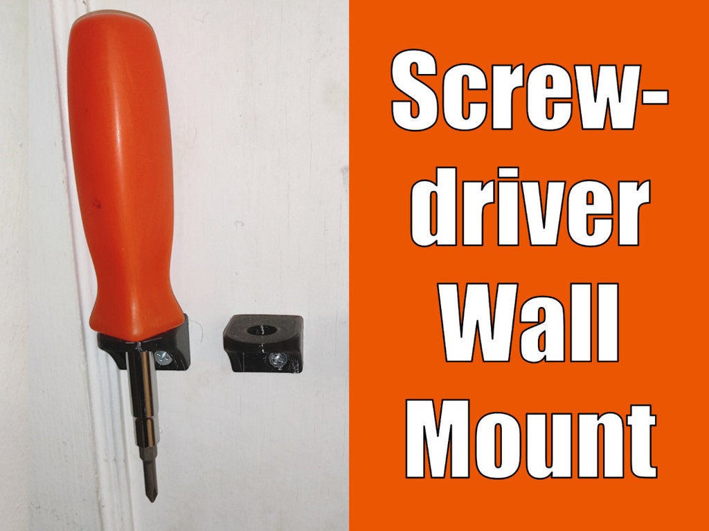 Screwdriver Wall-mounted Holder without Supports