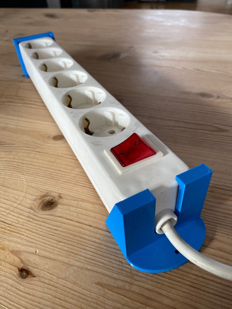 EU socket extension cable wall mount