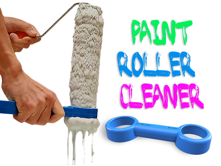 Cleaning tool for paint roller
