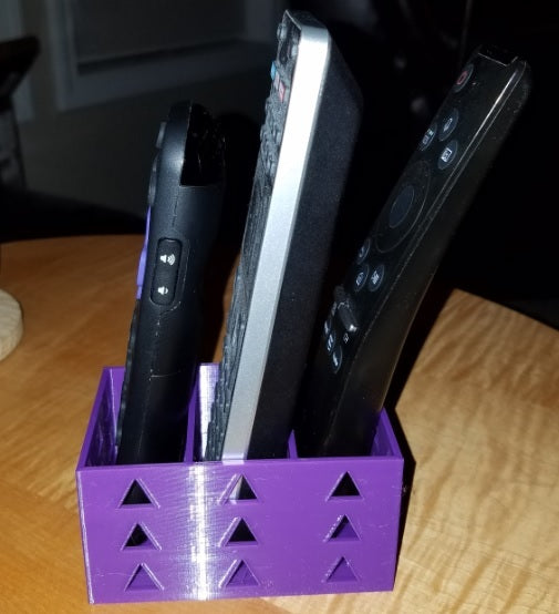 Triple remote control holder
