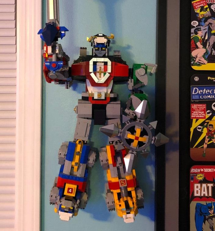 Lego Voltron wall mount