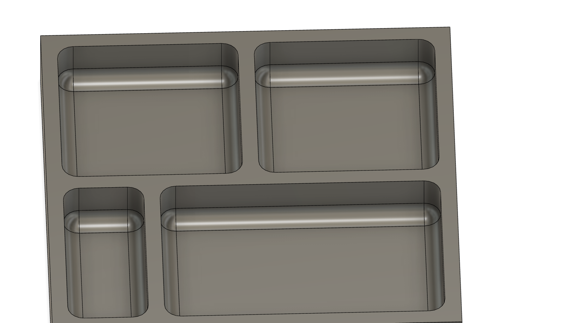 Magnetic Small Parts Storage Tray with Multiple Compartments