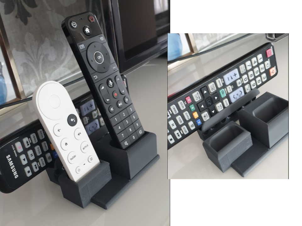 Remote control holder for Telenet, Google TV and Samsung
