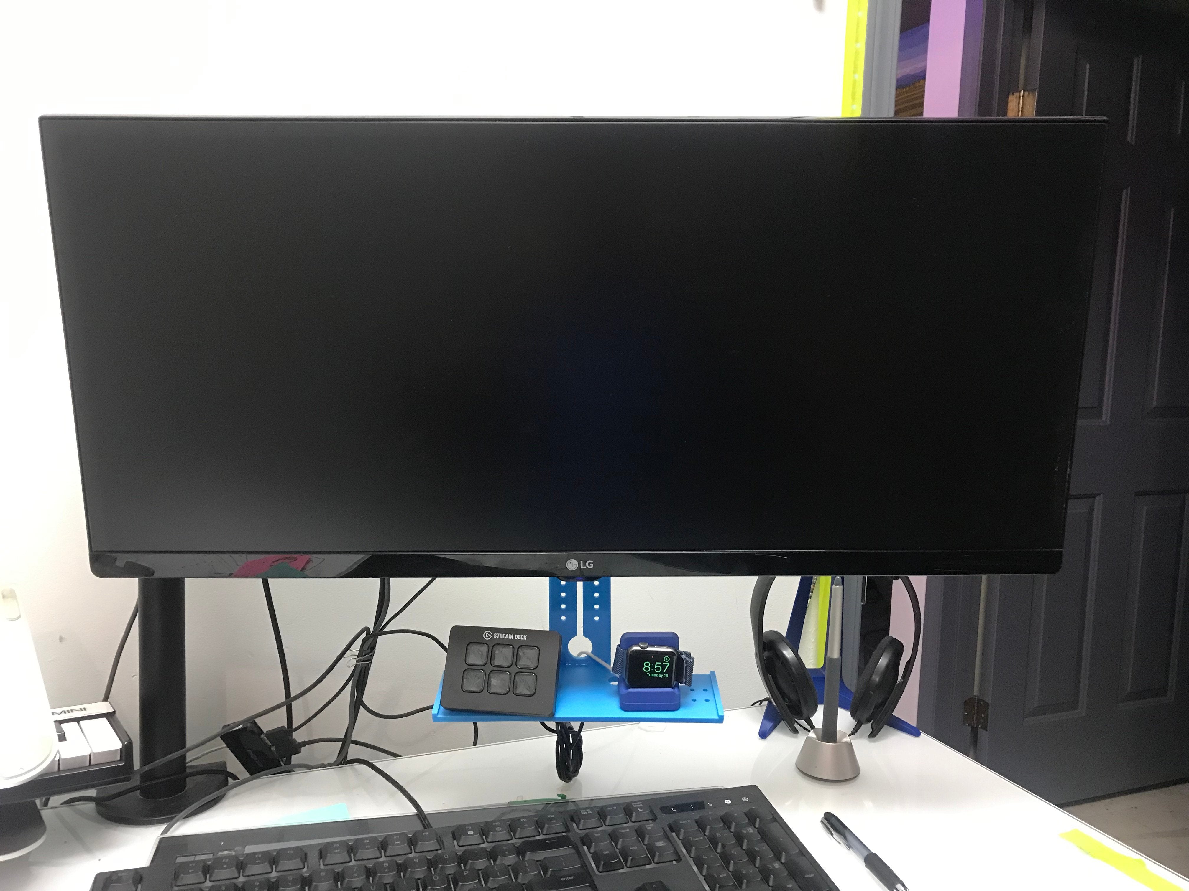 Monitor shelf for LG 29UM58-P Monitor – Flexible Storage