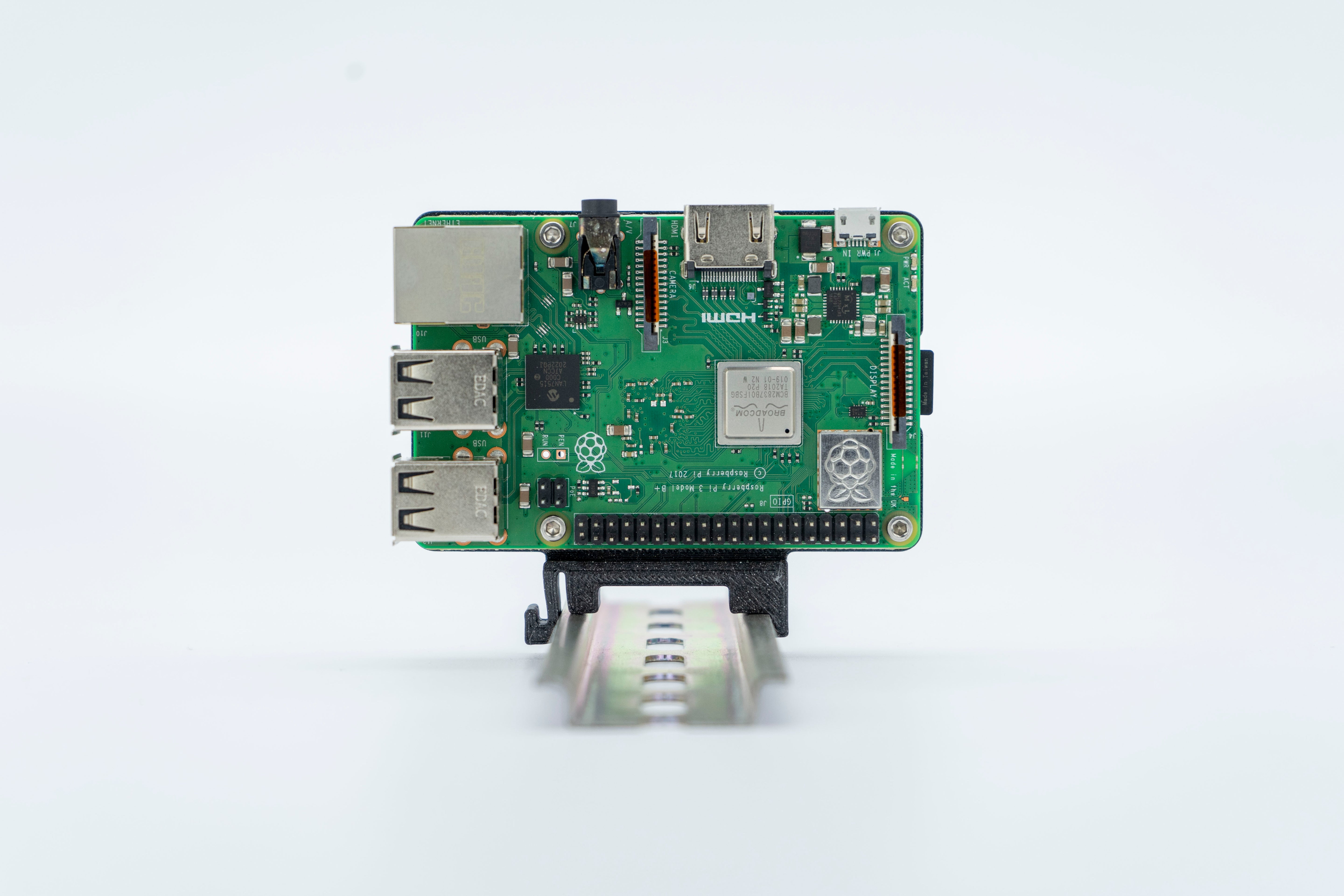 Raspberry Pi DIN Rail Hex Mounting Bracket