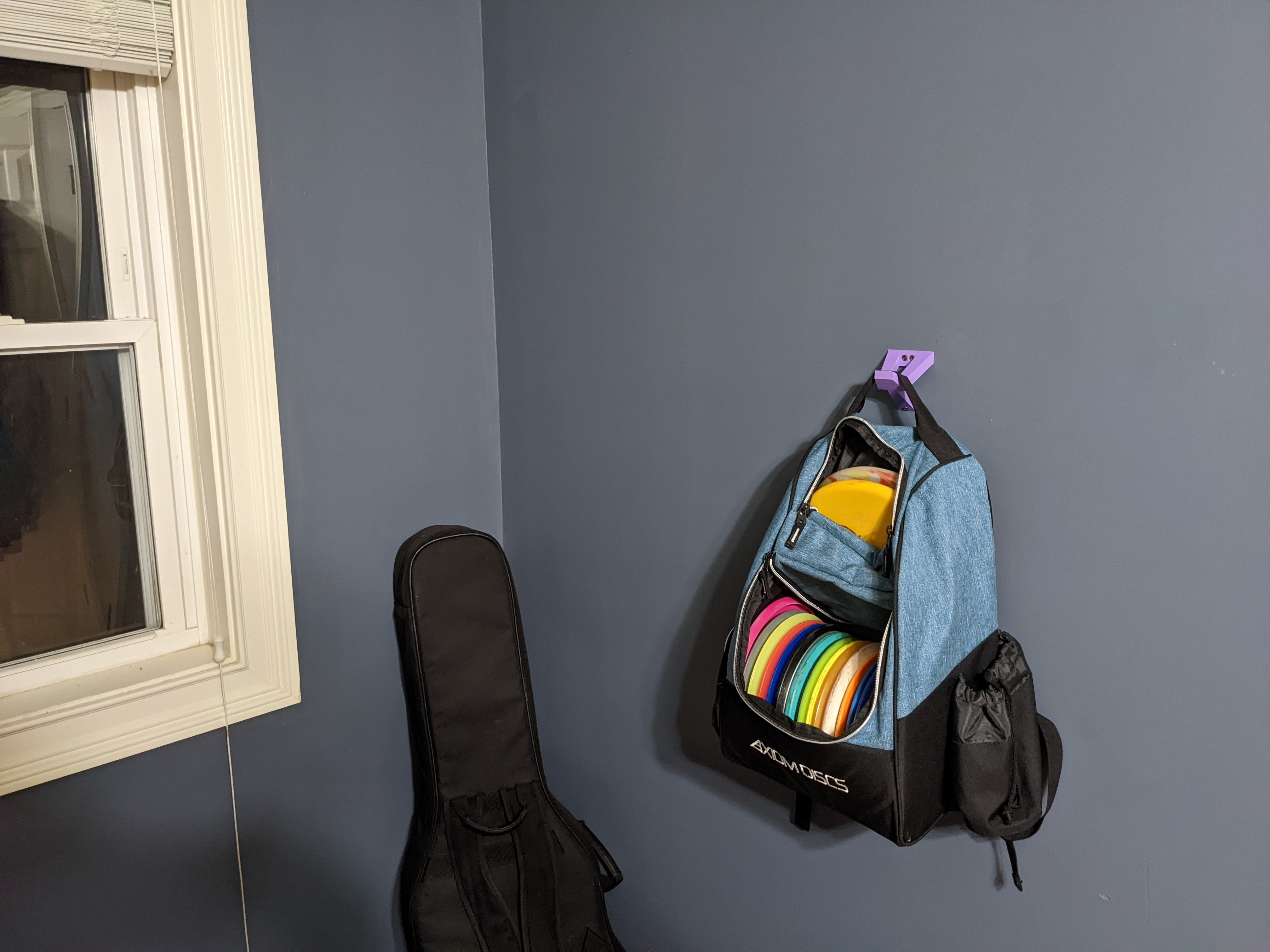 Geometric Wall Hanger for Backpacks