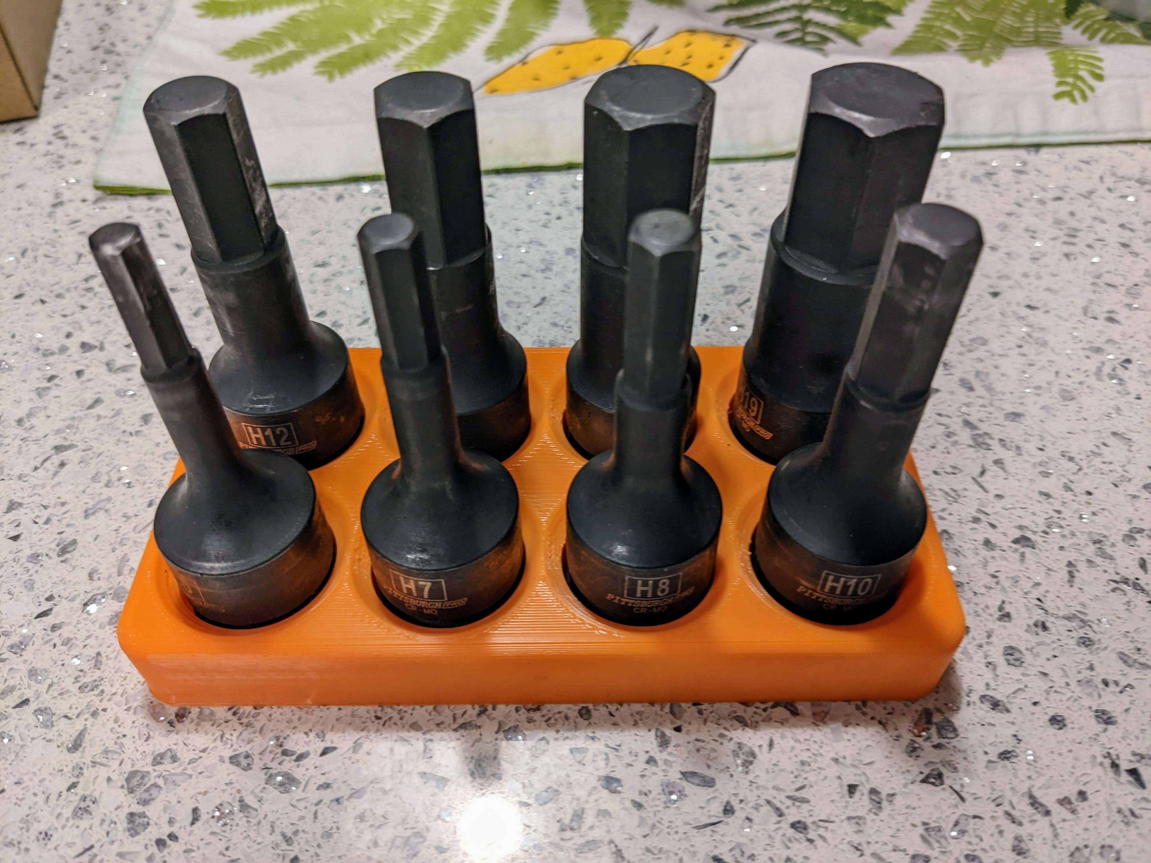 Socket Tray Organiser for Pittsburg Pro 1/2" Metric Impact Hex Socket Set #67895