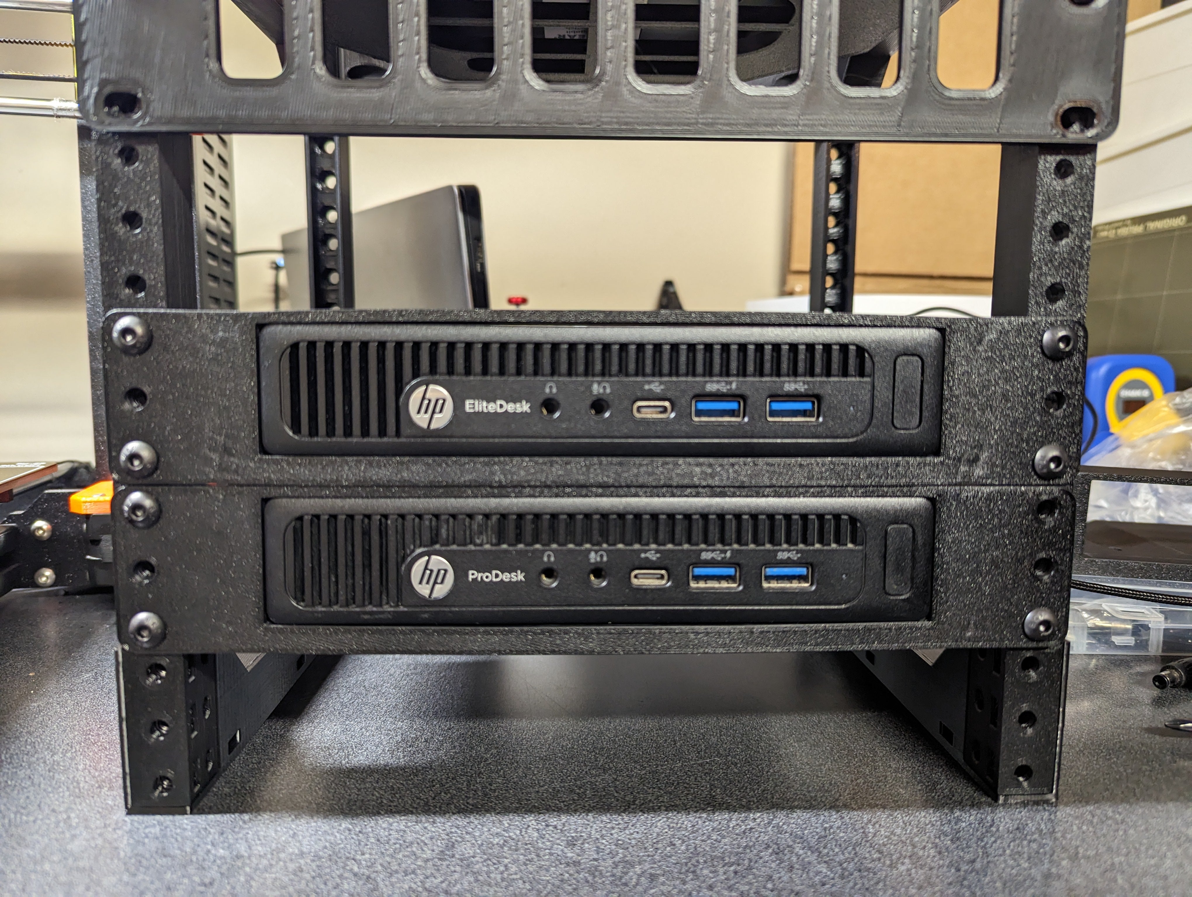 10' 1U Rack Mount for HP EliteDesk/ProDesk Mini G2