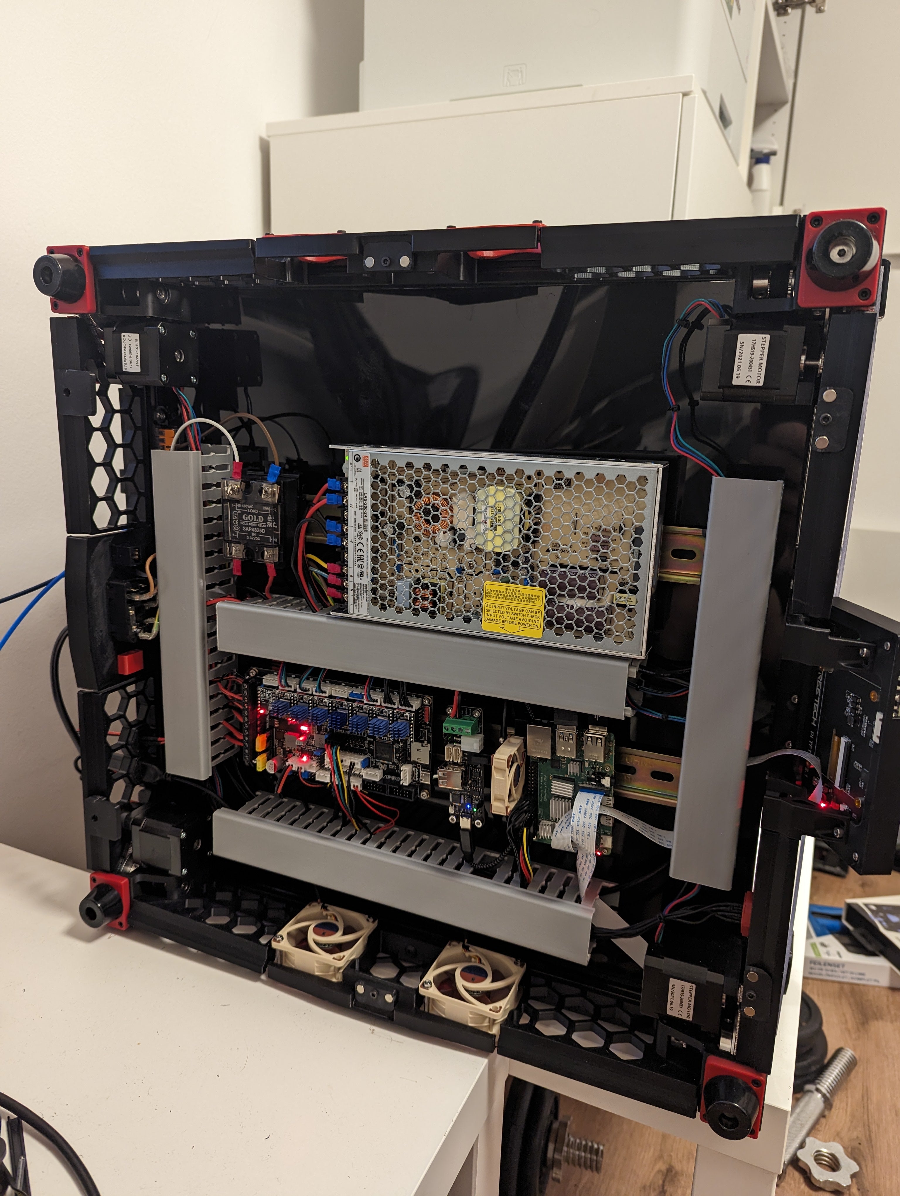 DIN rail holder for 4010 Fan