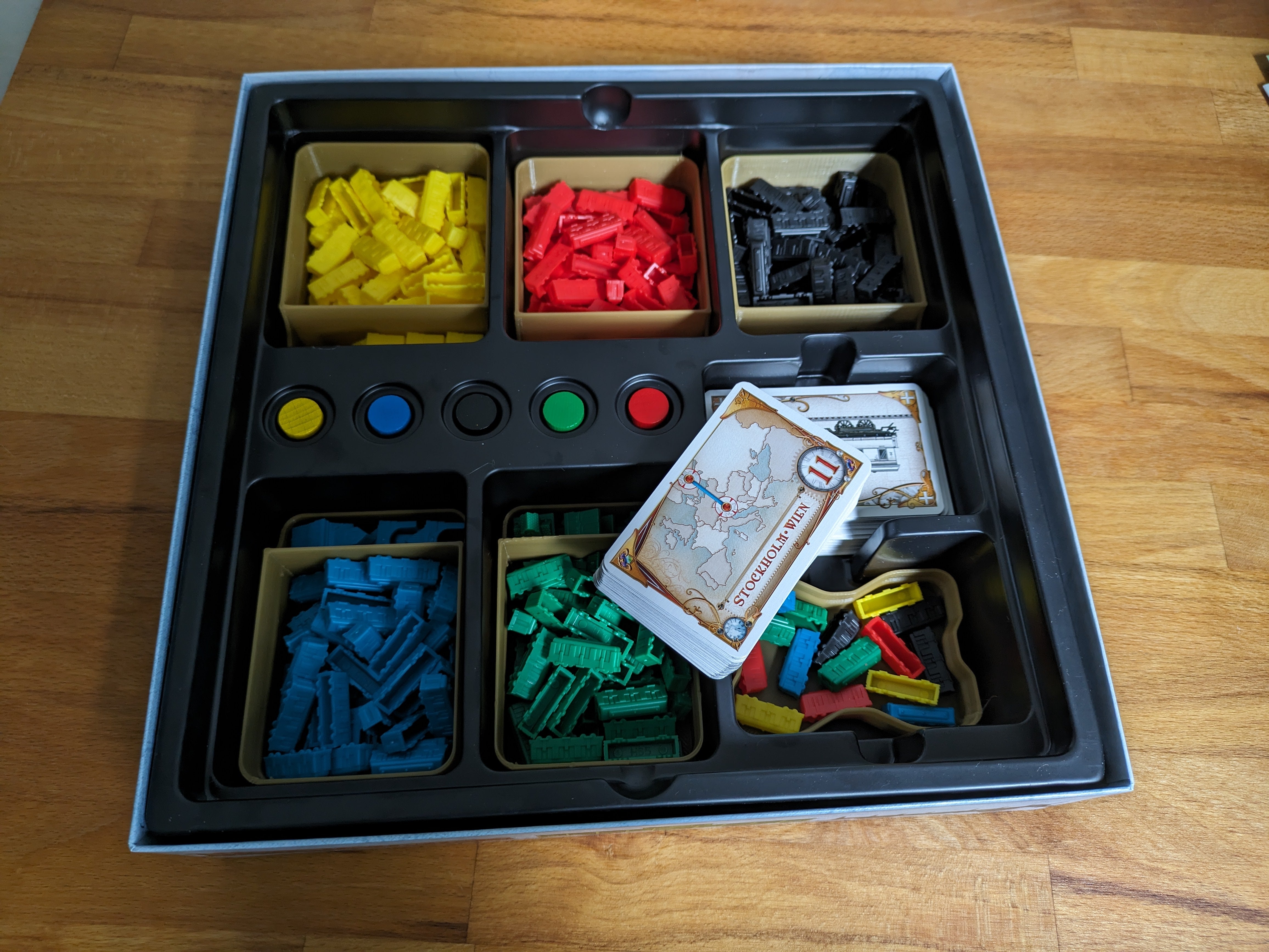 Ticket To Ride / Zug um Zug Europe Card Organiser