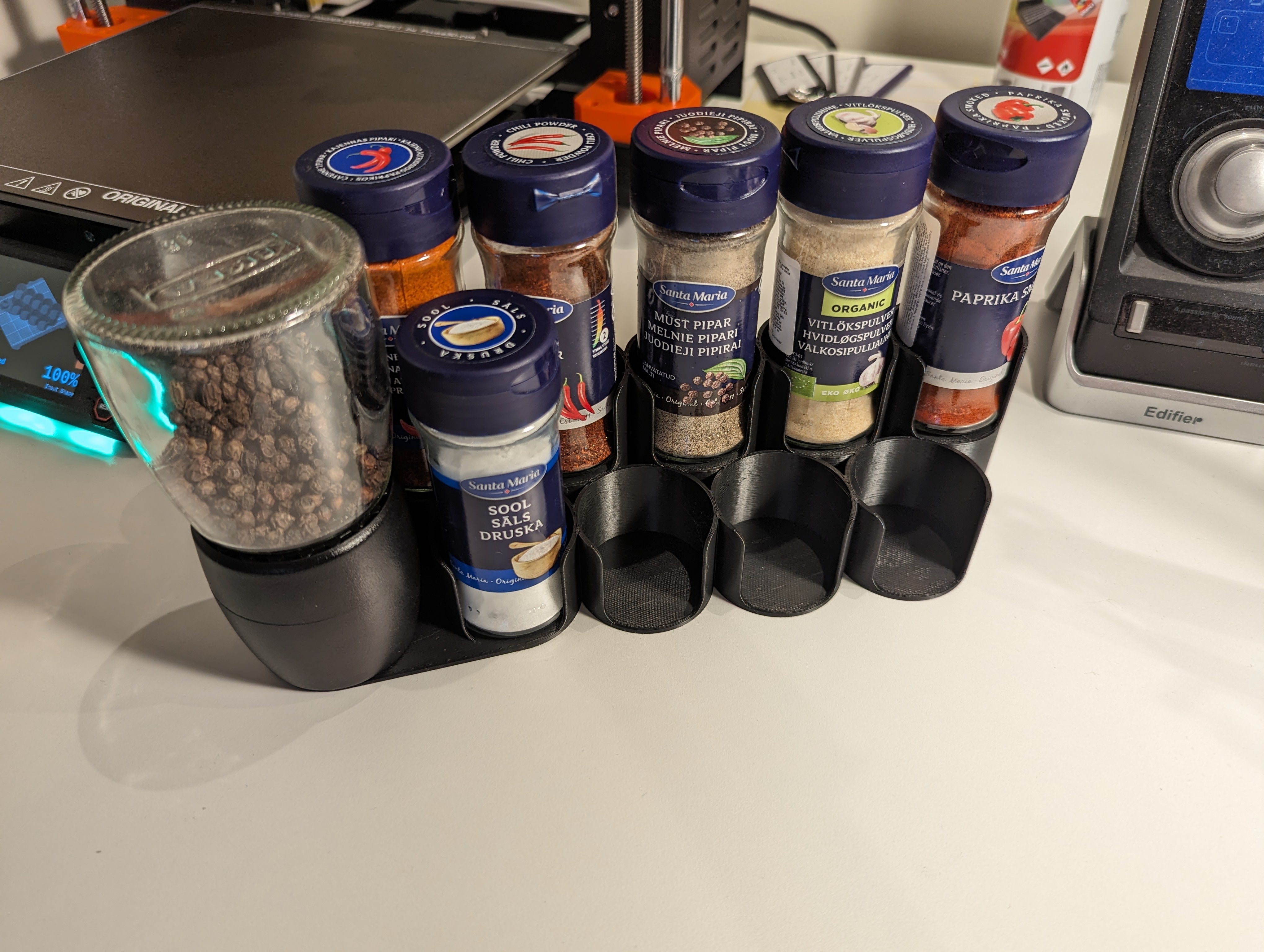 Simple Spice Rack for Santa Maria Spice Jar and Ikea IHÄRDIG Spice Mill