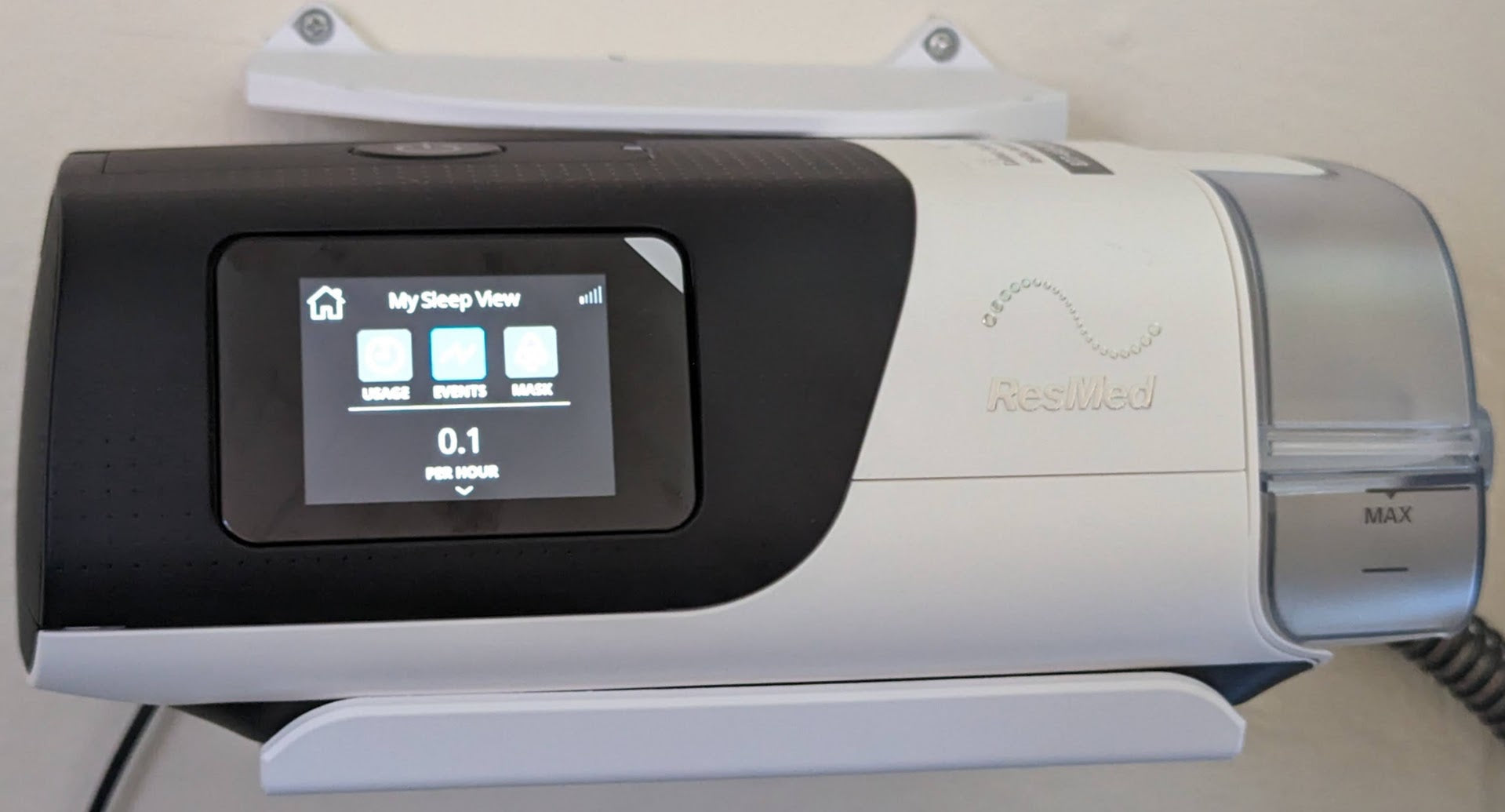Wall mount for ResMed AirSense 11 CPAP machine