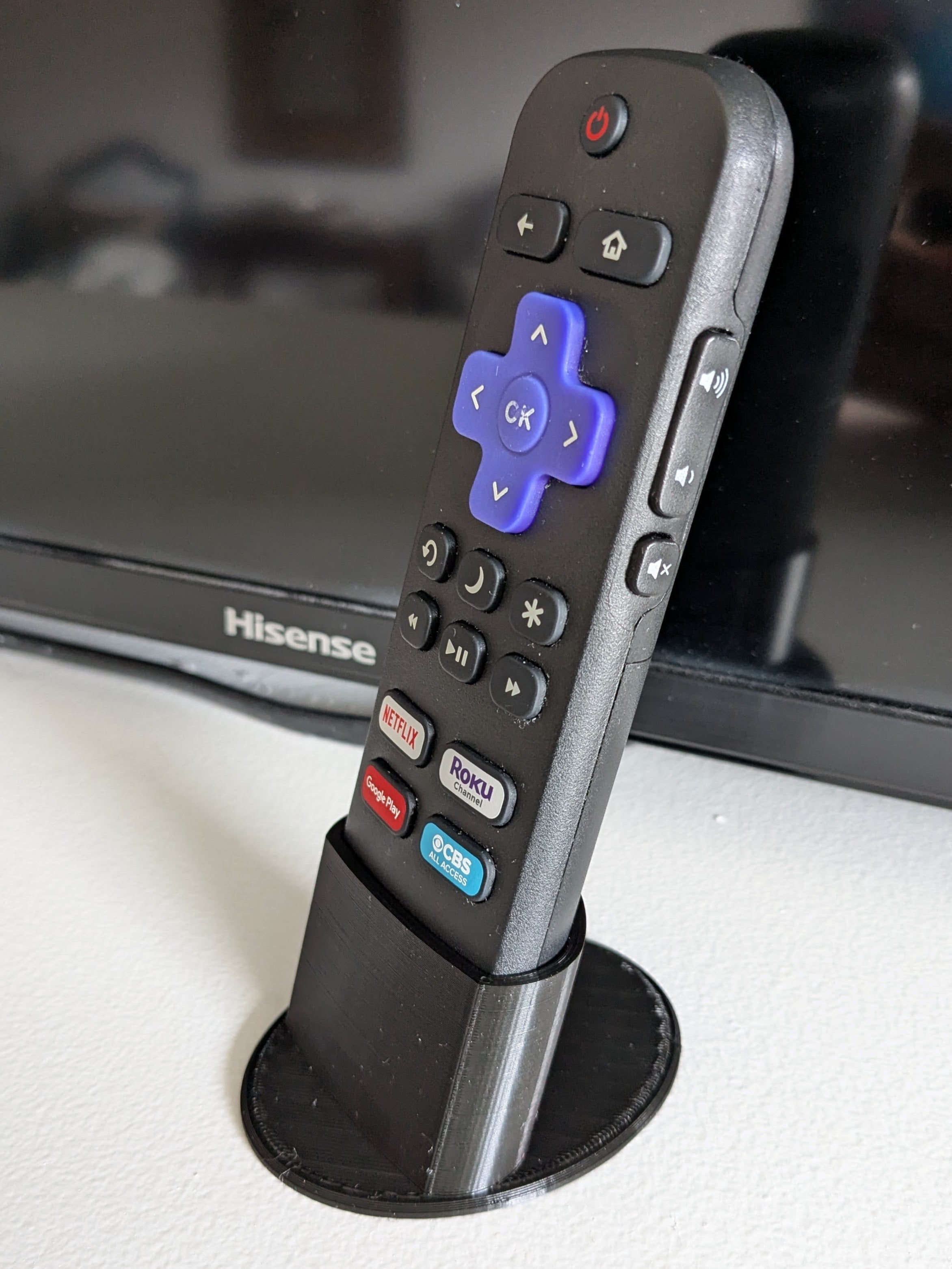 Remote control stand for Hisense Roku Smart TV