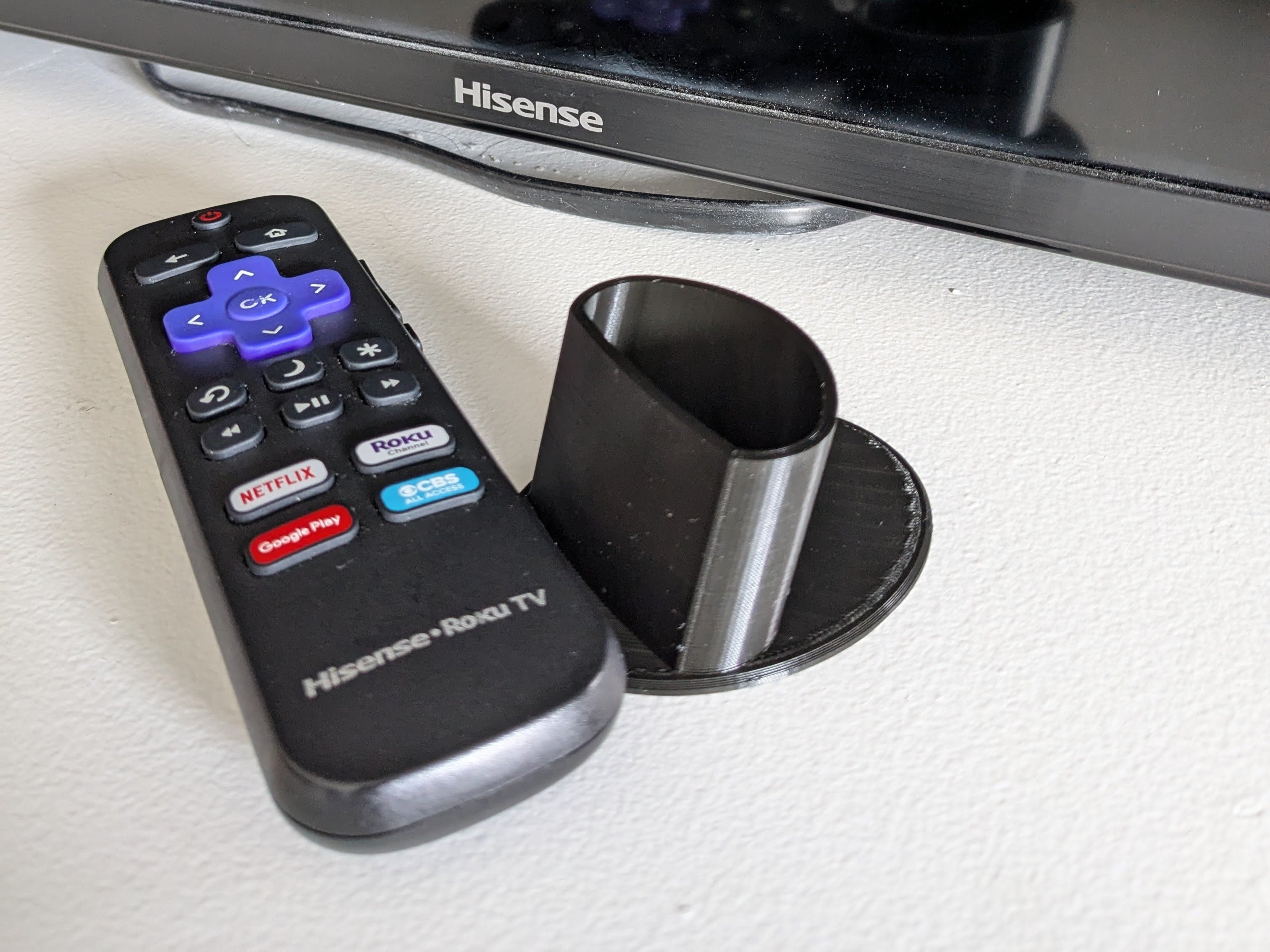 Remote control stand for Hisense Roku Smart TV