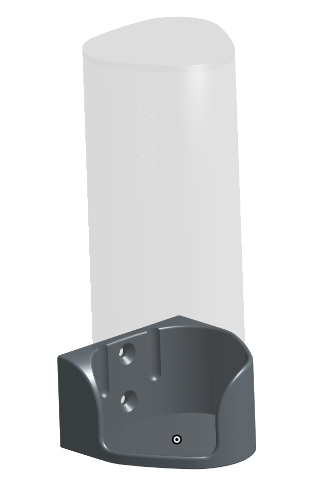 3D model of Sonos Roam and vertical wall mount