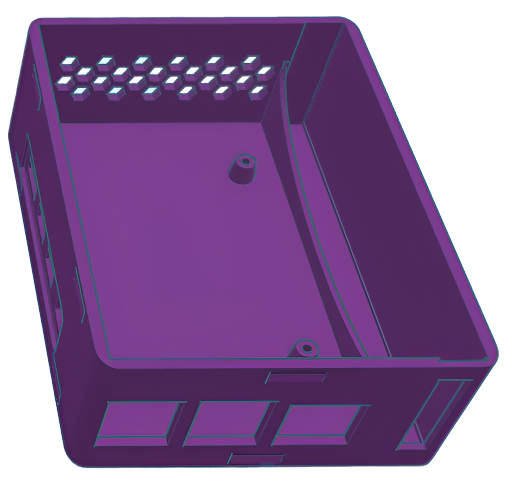 Raspberry Pi 4 Wall Mount Case with m.2 SSD Bay